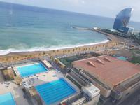 Blick von Montjuic Berg in Barcelona (8)