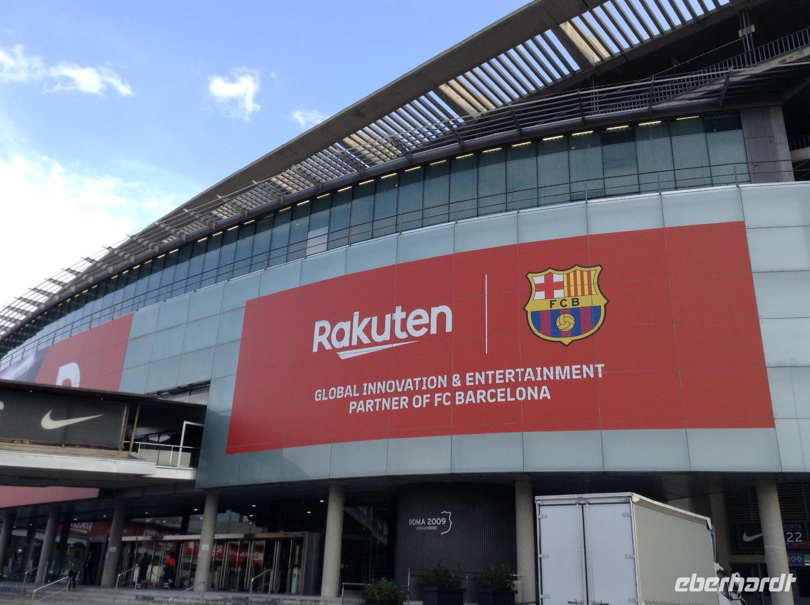 am Fußballstadion FC Barcelona