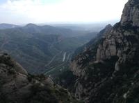 Ausblick vom Berg Montserat