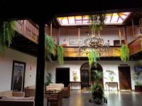 Teneriffa, Puerto de la Cruz, Hotel Marquesa, Innenhof
