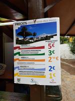 Teneriffa, Icod, Eintrittspreise