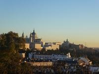 Sonneuntergang beim Tempel von Debod