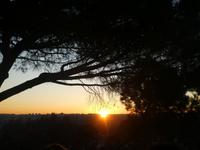 Sonneuntergang beim Tempel von Debod