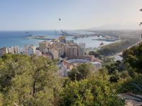 Blick von dem Gibralfaro Aussichtspunkt in Malaga (1)