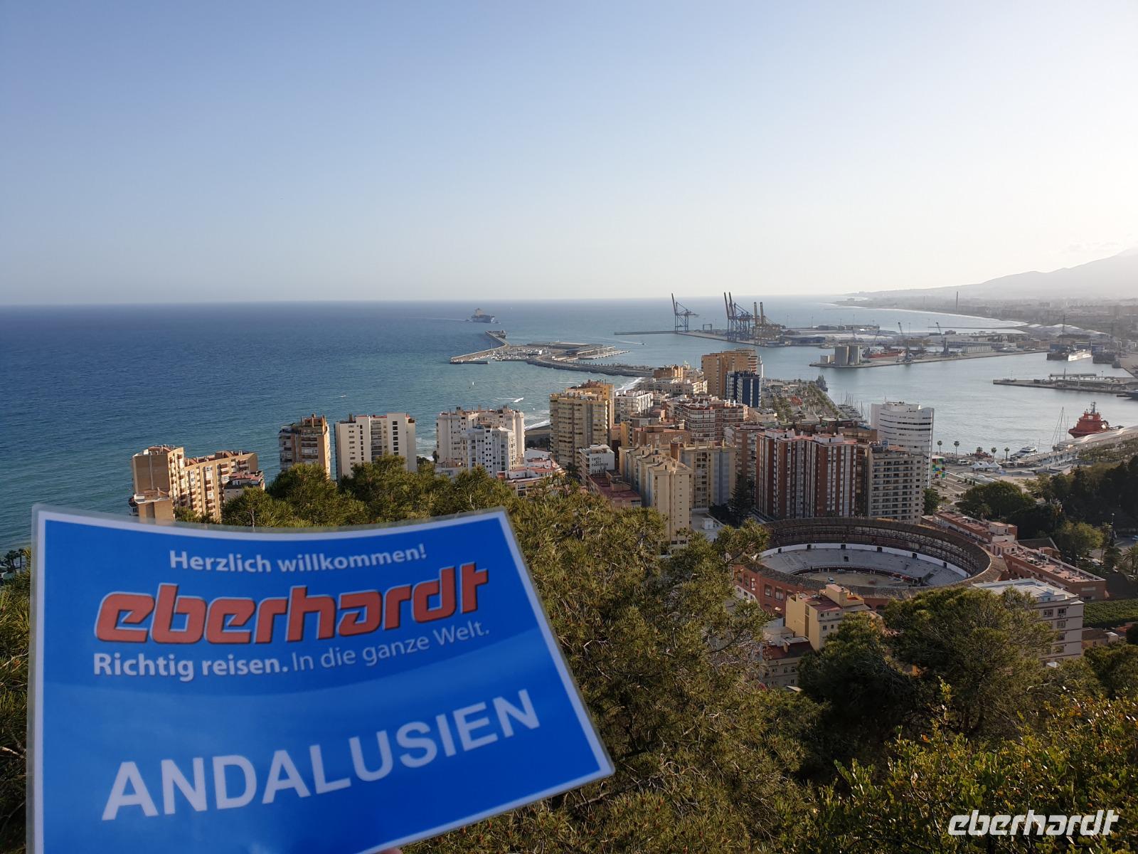 Blick von dem Gibralfaro Aussichtspunkt in Malaga (3)