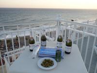 Abschied von der Reise auf der Terrasse von Hotel in Nerja (7)