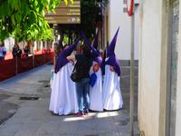 Córdoba, letzte Vorbereitungen für die Prozession 