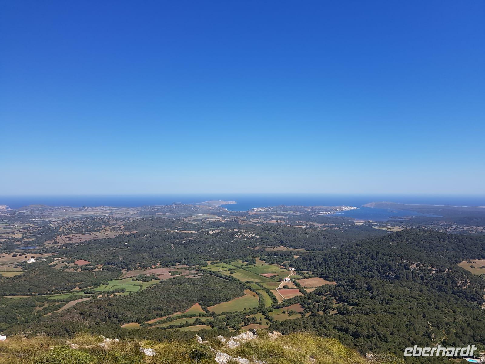 Blick vom Monte Toro, höchster Berg Menorcas