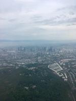 Sicht auf Frankfurt aus der Luft