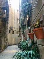 Versteckte Gasse in Barcelonas Altstadt