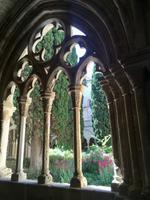 Blick in der Kreuzgarten in Poblet