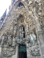 Details an der Fassade der Sagrada Familia
