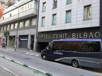 Unser Bus bei der Abfahrt in Bilbao