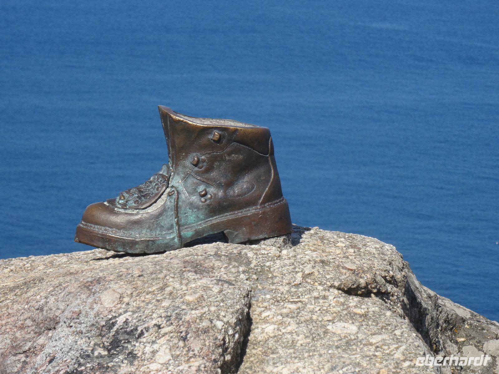Pilgerschuh am Kap Finisterra