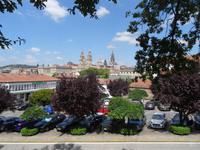 Blick zur Kathedrale in Santiago de Compostela