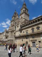 Der Platz Obradoiro mit dem Portico de la Gloria