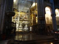 Leider eingerüstet - der Hochaltar