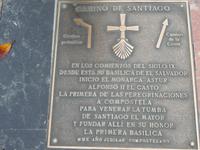 Erinnerung an den ersten offiziellen Pilger: Alfons II