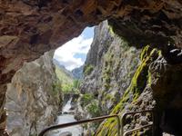 Wanderung auf der Ruta del Cares oder Cares Schlucht im Nationalpark Picos de Europa (79)