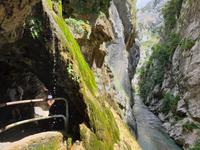 Wanderung auf der Ruta del Cares oder Cares Schlucht im Nationalpark Picos de Europa (82)