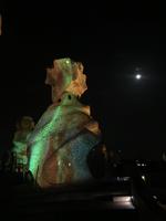 Lichtershow auf der Terrasse vom Casa Mila