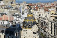 Die Stadtkulisse von Madrid