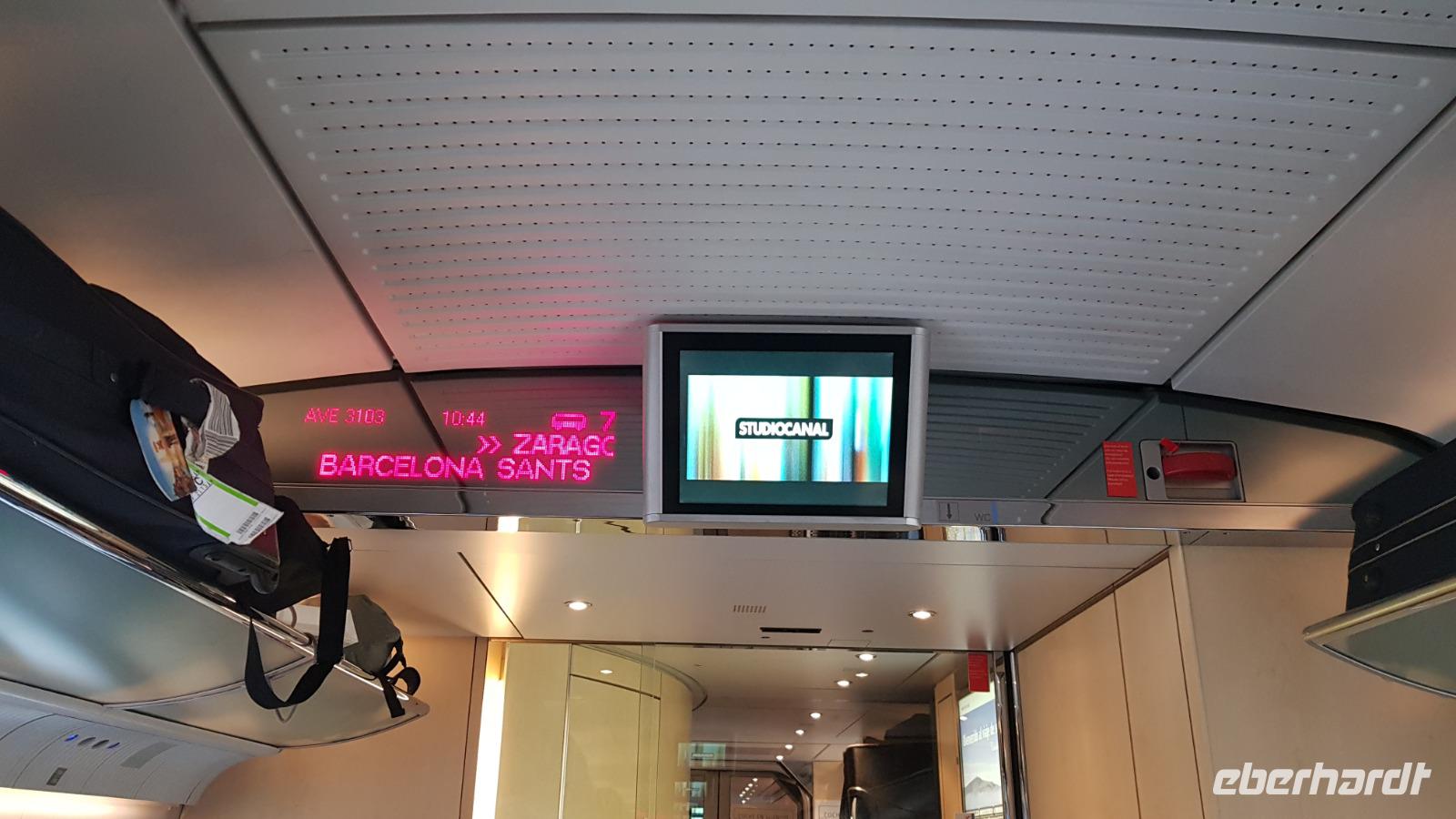 Zugfahrt nach Barcelona