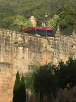 Blick vom Kloster Yuso hinauf zum Kloster Suso