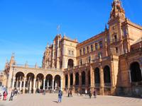 Silvesterreise Sevilla - Sevilla, Anlagen der Iberoamerikanischen Ausstellung 1929, Plaza de España