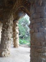 Säulengang im Park Guell