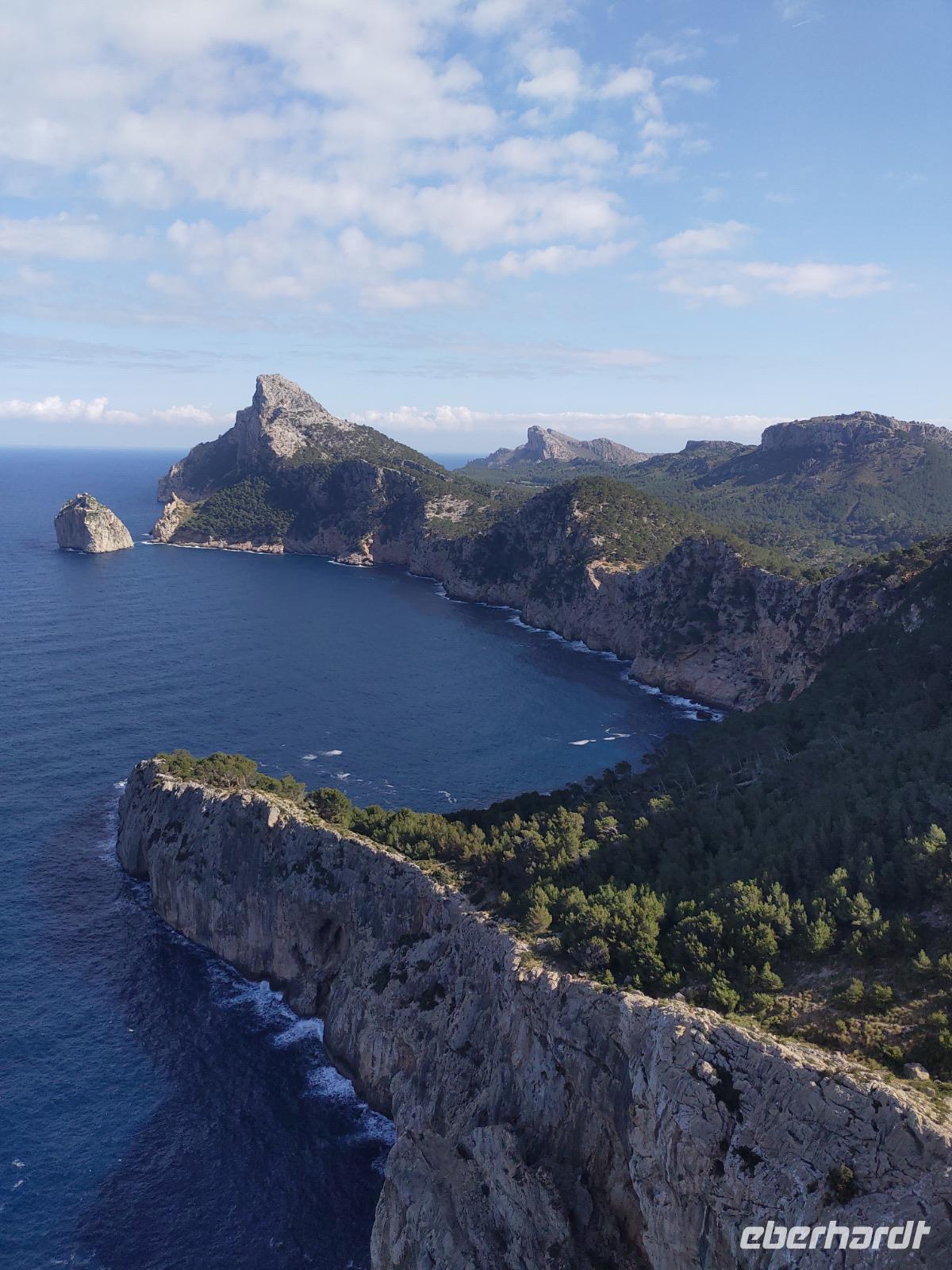 Aussicht von Formentor auf Mallorca