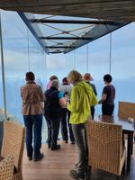 Anstehen am Mirador de Abrante