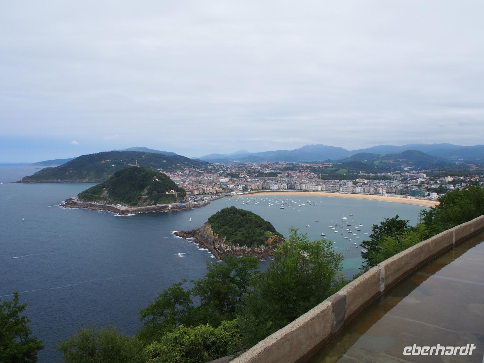 San Sebastián Blick vom Monte Igueldo