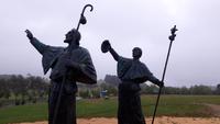 Santiago de Compostela Pilgerdenkmal auf dem Monte do Gozo 
