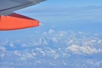 Easyjet Flug von Berlin nach Menorca - In der Bildmitte das Matterhorn