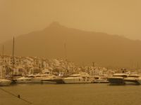 Marbella mit Saharastaub