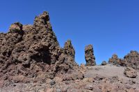 Gipfel Landschaft am Caldera-Rand