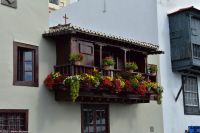 Santa Cruz de La Palma - Historische Holzbalkone an der Avenida Maritima