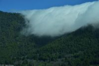 Nationalparkzentrum Caldera di Taburiente - Blick auf den Wolkenfall an der Cumbre Vieja