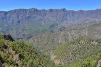 Wanderung am Mirador de la Cumbrecita - Blick in die Caldera di Taburiente