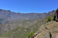 Wanderung am Mirador de la Cumbrecita - Blick in die Caldera di Taburiente