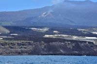 Whale Watching Tour in Tazacorte - der neue Lavastrom mündet im Meer