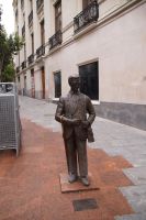 Ein ONCE-Verkäufer (Organizacion Nacional de Ciegos de España), die Blindenlotterie ist in Spanien vergleichbar mit der Aktion Mensch