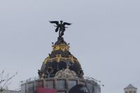 Die Victoria - oder ein Engel? - auf der Spitze des Metropolis-Turms