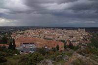 Blick auf Toledo - gleich wird ein Reiseleiter nass