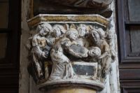 Kapitell mit der Grablege Christi