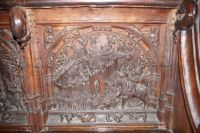 Die Einnahme der Stadt Granada - dargestellt im Chrogestühl von Toledo: Boabdil  übergibt den Schlüssel 