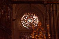 Rosette in der Kathedrale von Toledo