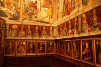 In der oberen Reihe die ersten Reihe die eher legendären Bischöfe Toledos, deren Historizität ... hm ... fragwürdig ist