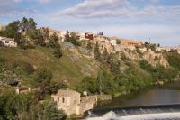 Toledo und ein Wehr des Tajo